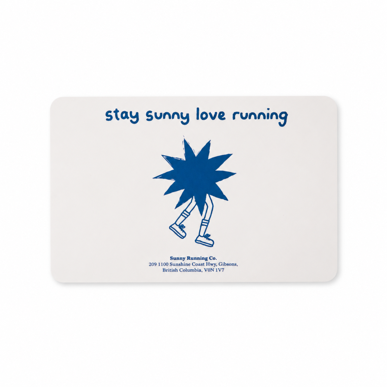 Sunny Running Gift Card